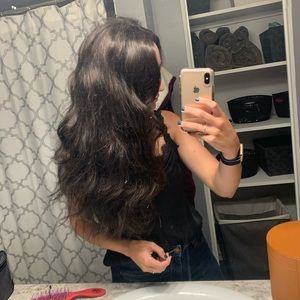 100% human hair lace edge wig